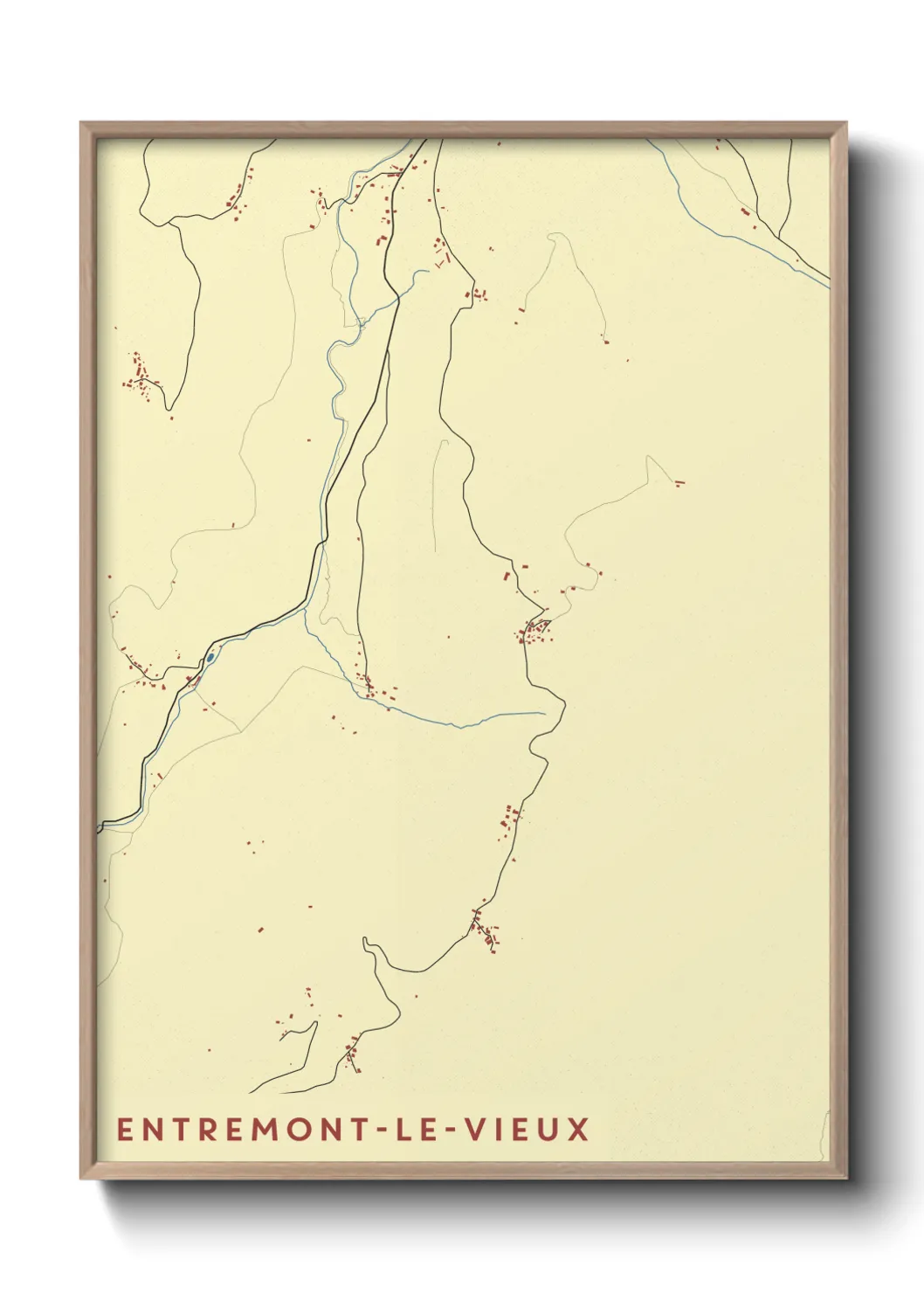 Un poster carteEntremont-le-Vieux