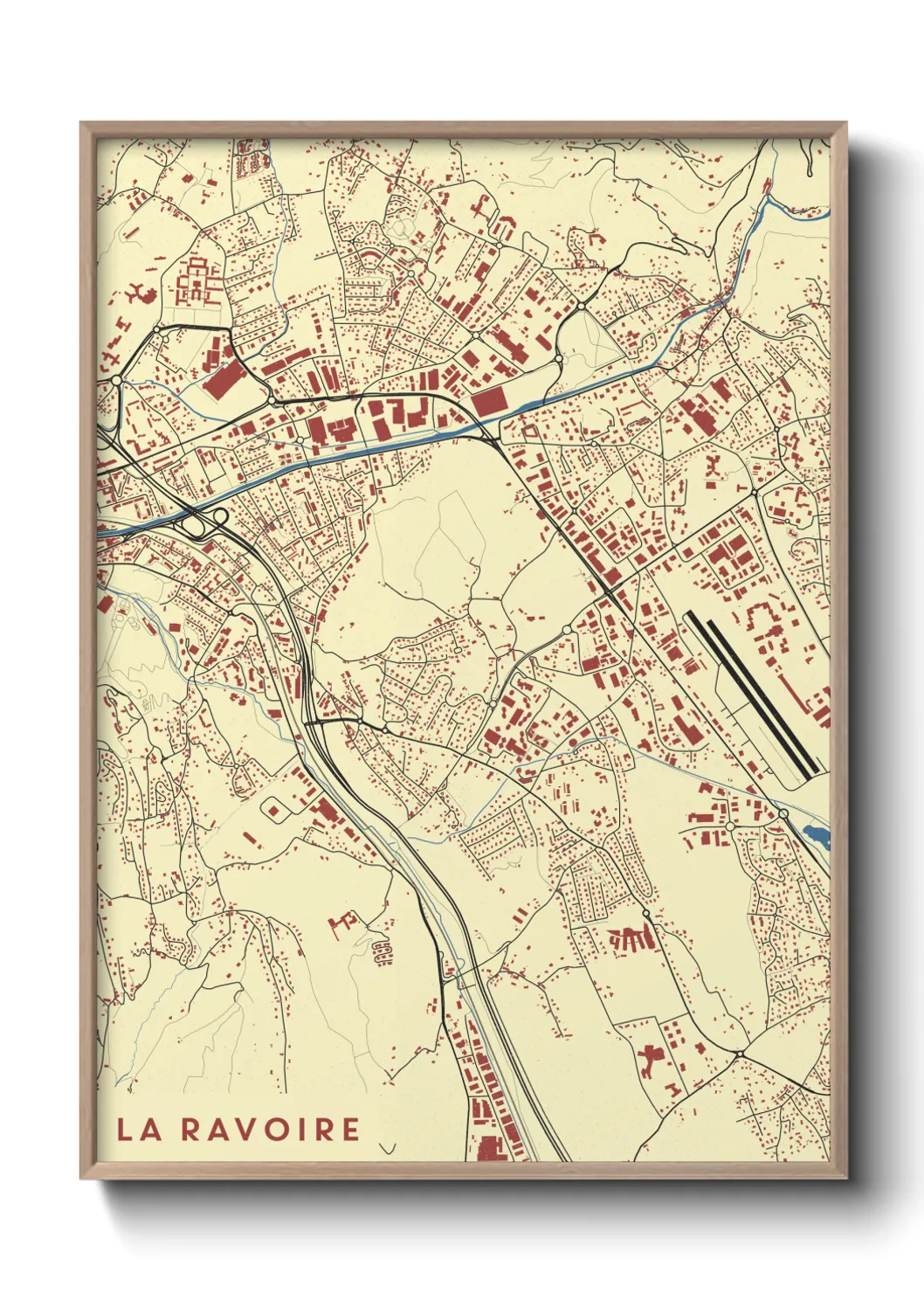 Un poster carteLa Ravoire