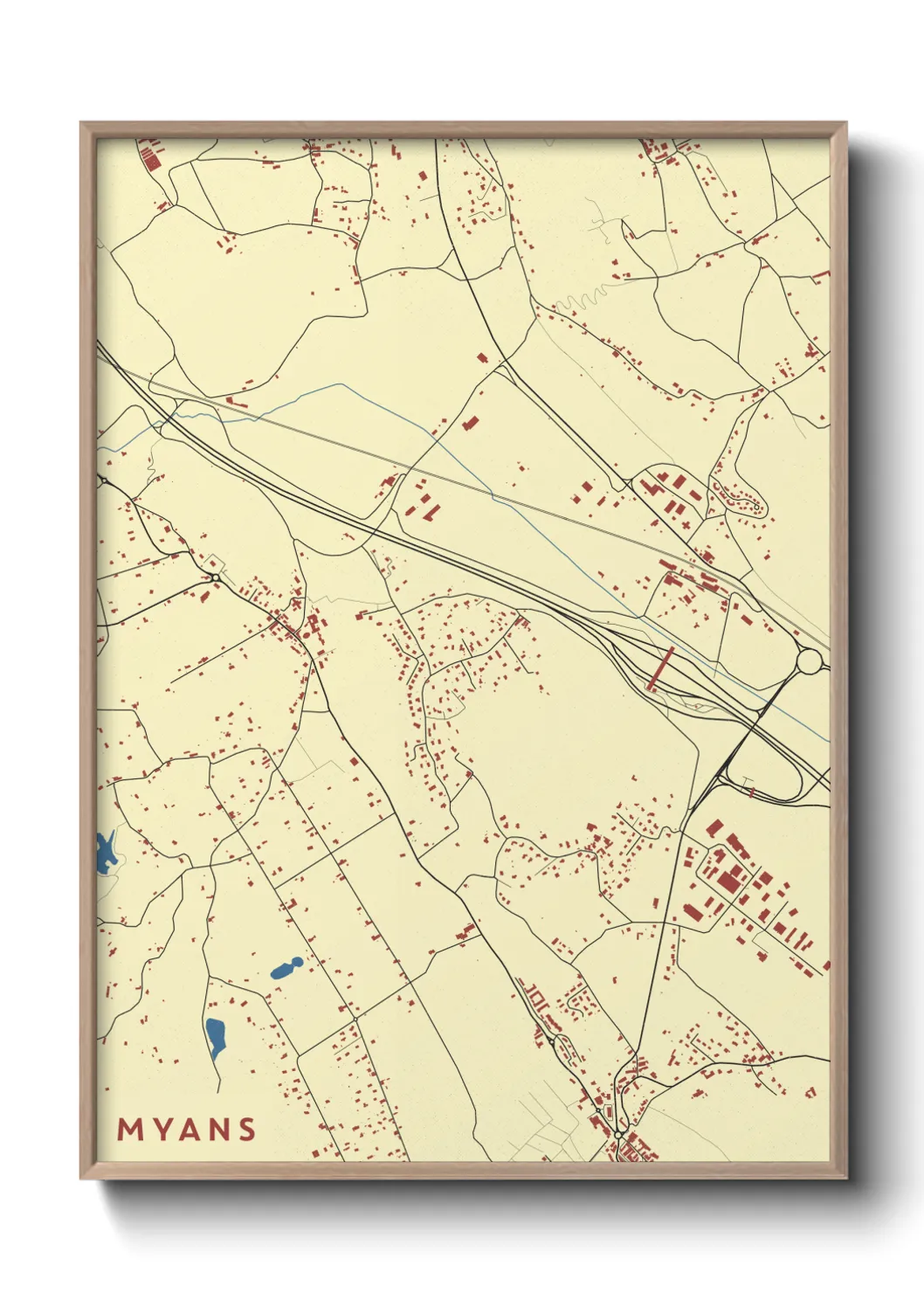 Une affiche de carte sur Myans