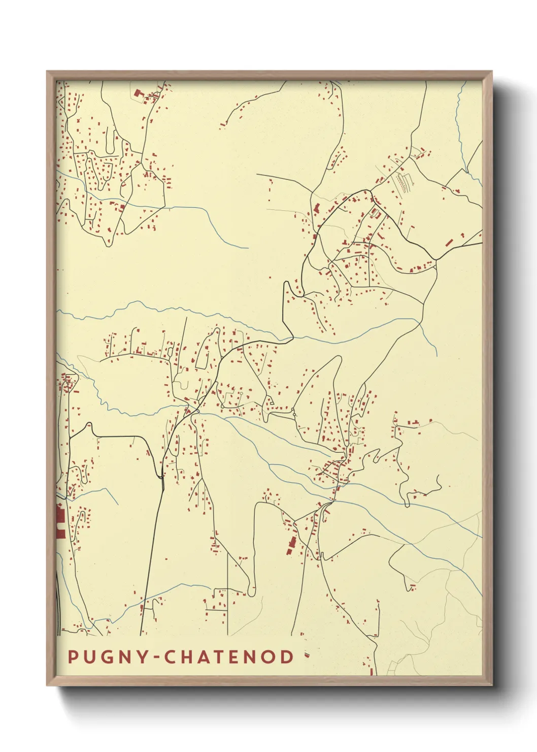 Un poster cartePugny-Chatenod