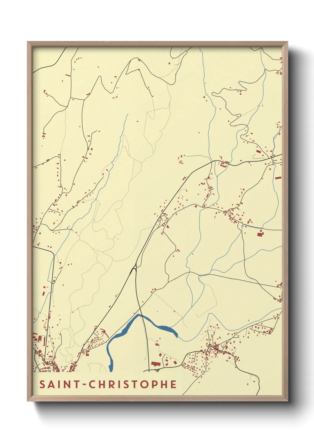 Un poster carteSaint-Christophe