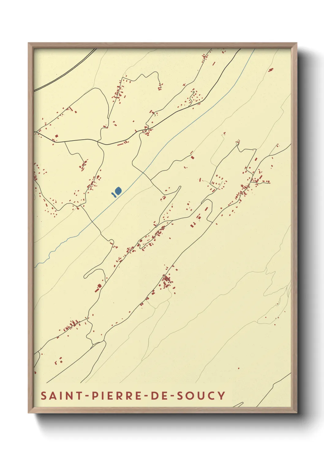 Un poster carteSaint-Pierre-de-Soucy