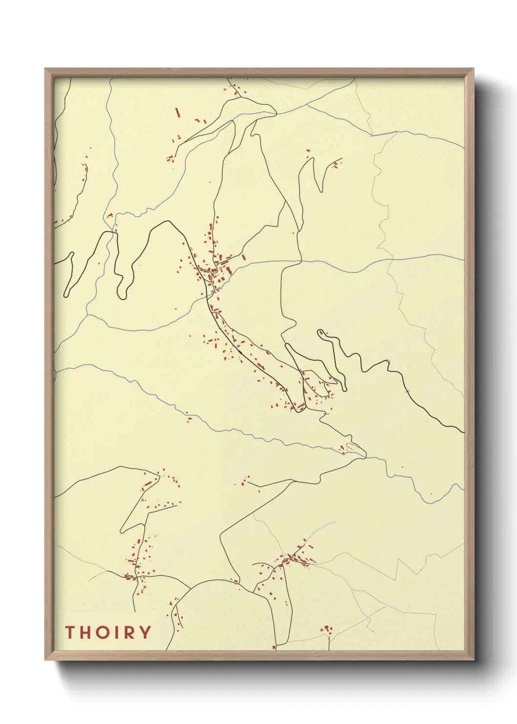 Une affiche de carte sur Thoiry