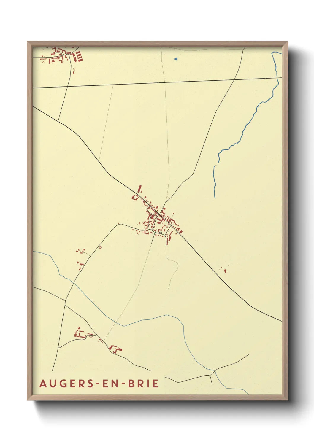 Un poster carteAugers-en-Brie