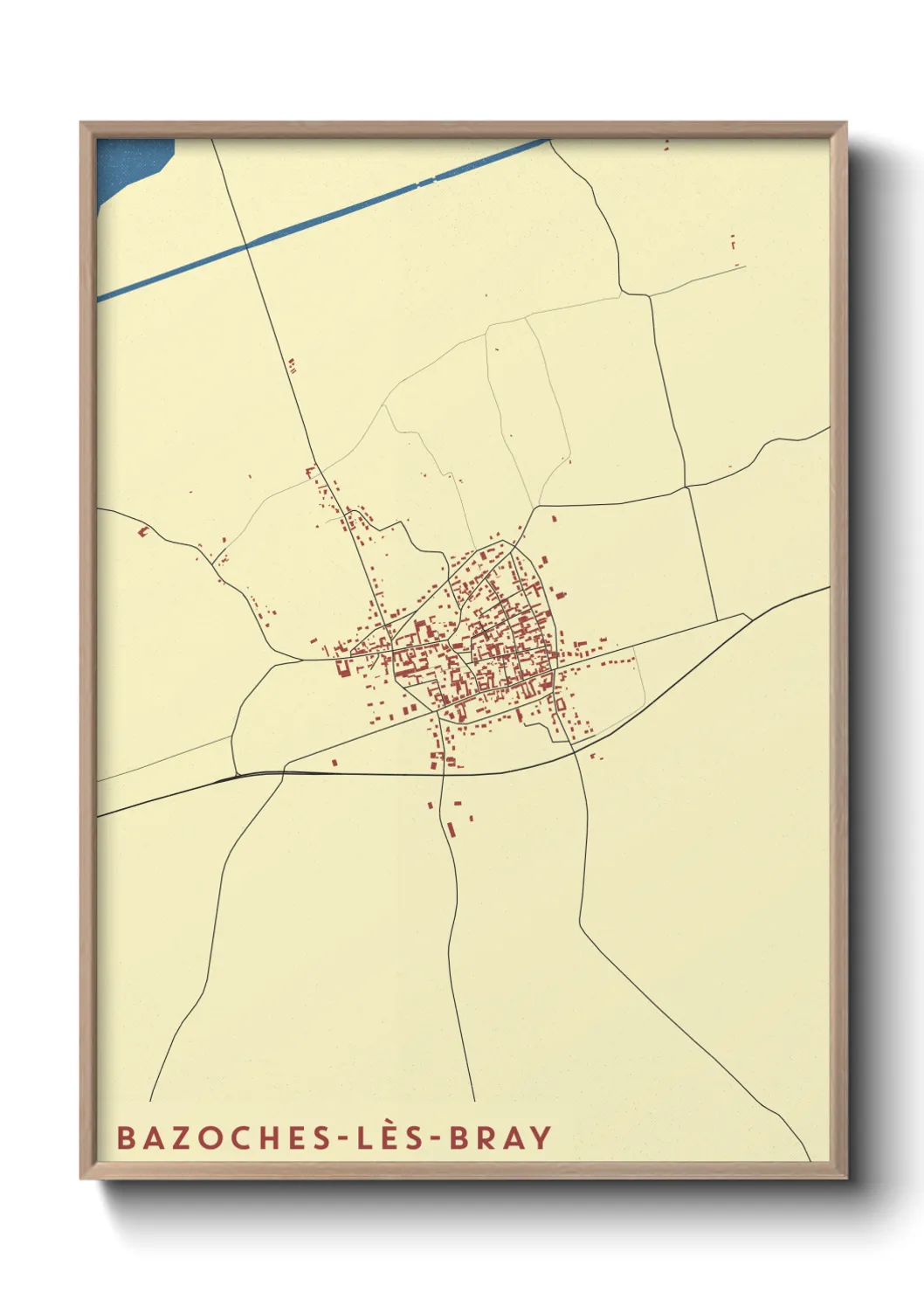 Un poster carteBazoches-lès-Bray