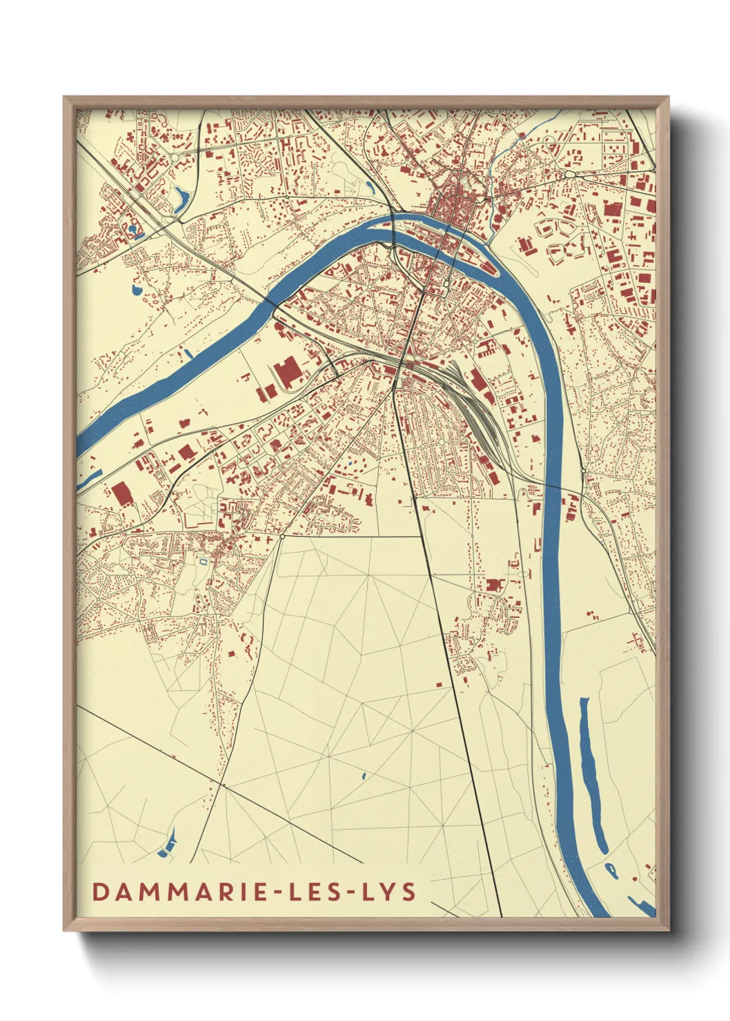 Un poster carteDammarie-les-Lys