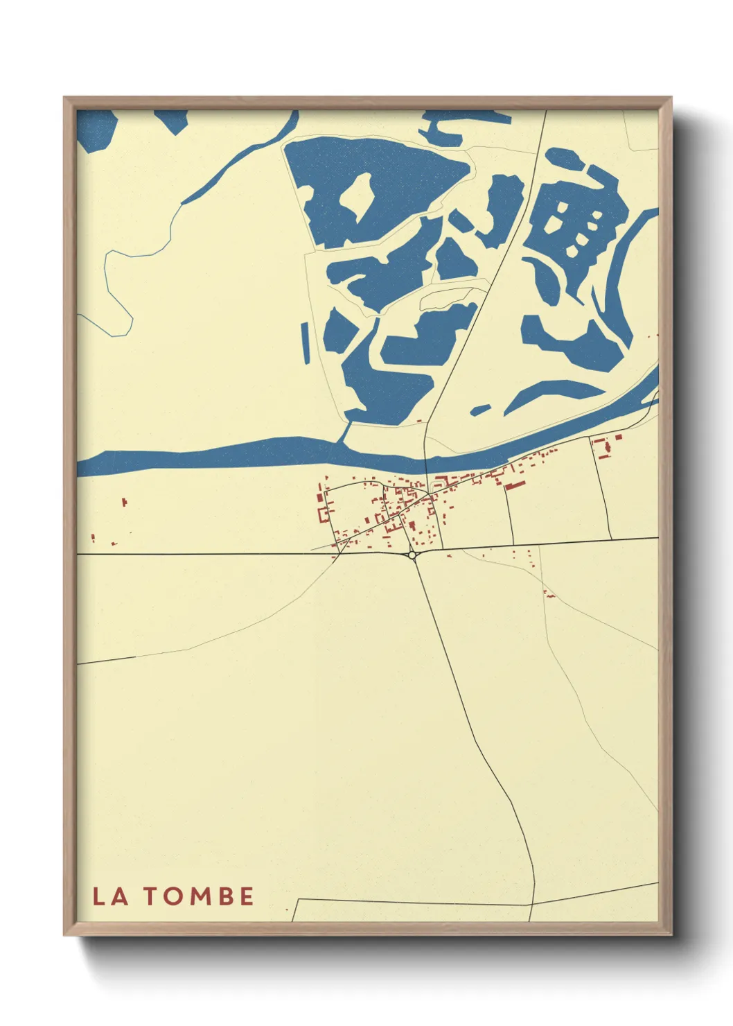 Une affiche de carte sur La Tombe