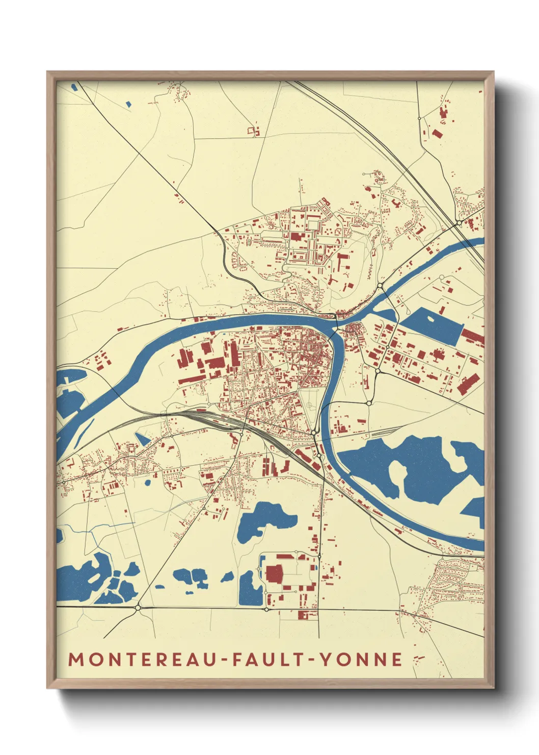 Un poster carteMontereau-Fault-Yonne