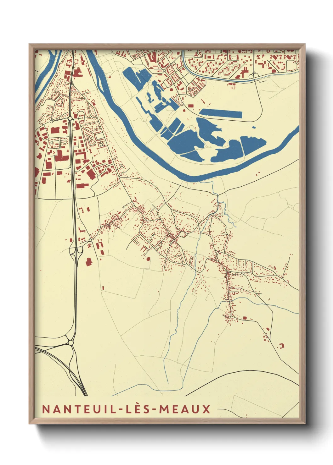 Un poster carteNanteuil-lès-Meaux