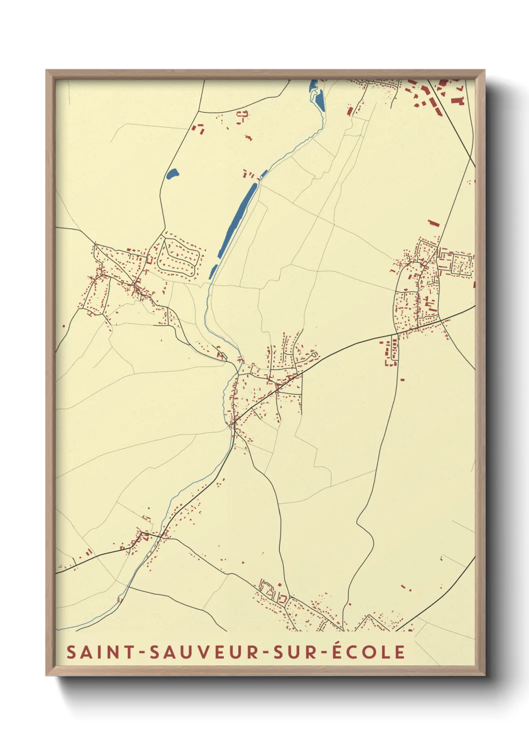 Un poster carteSaint-Sauveur-sur-École