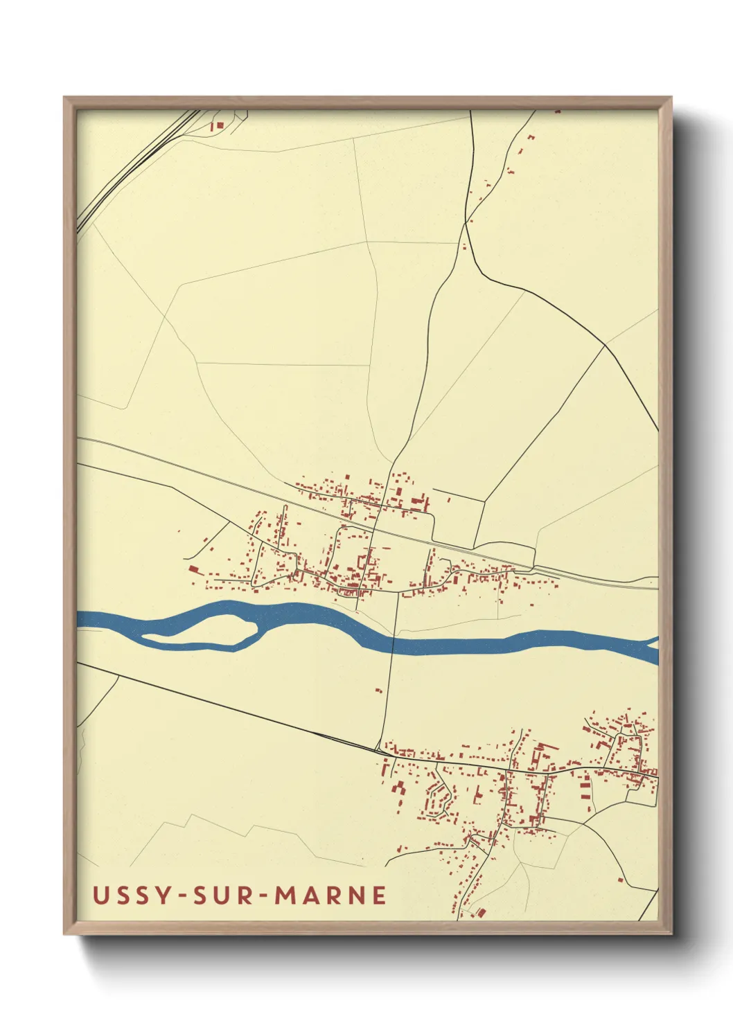 Un poster carteUssy-sur-Marne