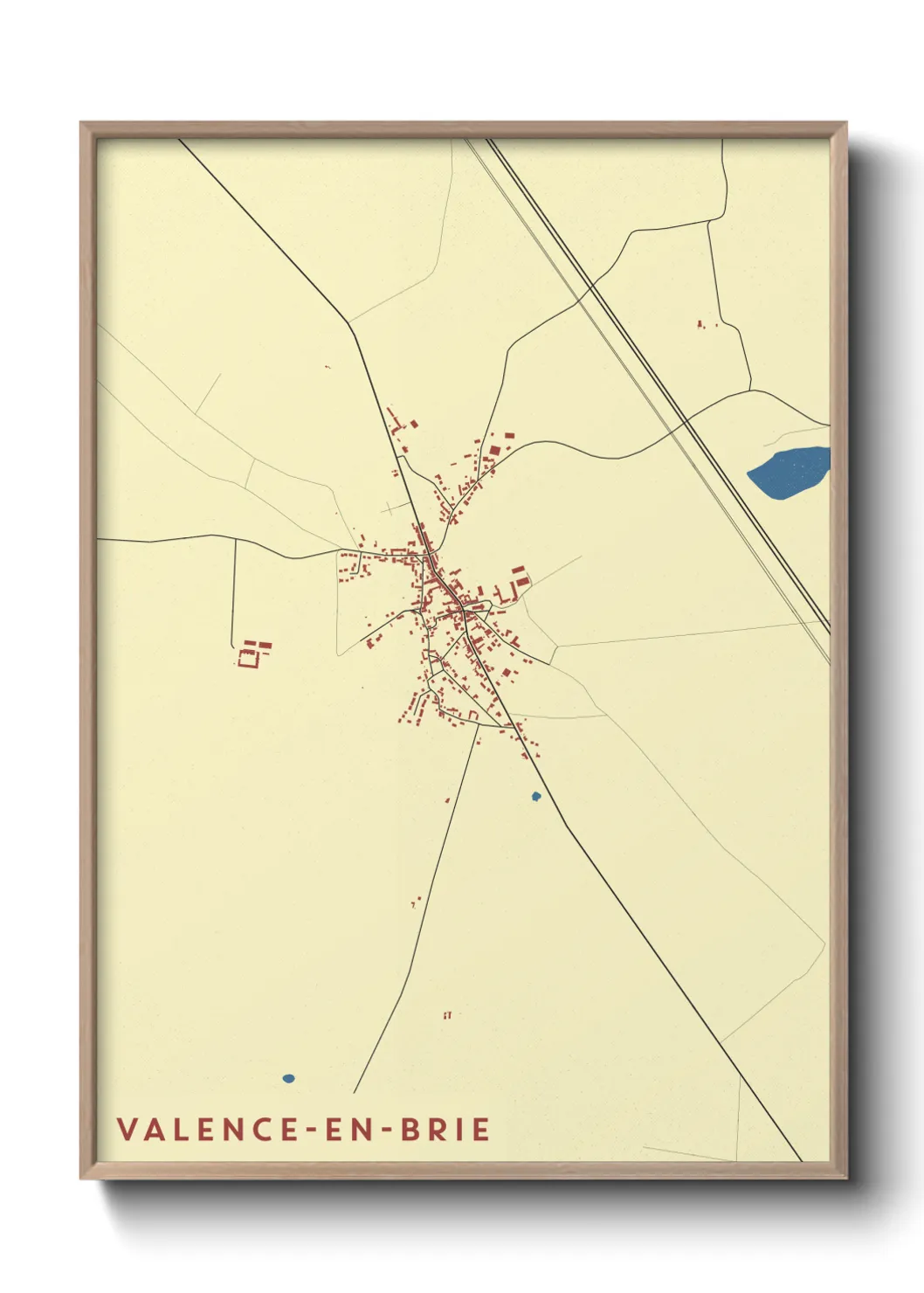 Un poster carteValence-en-Brie