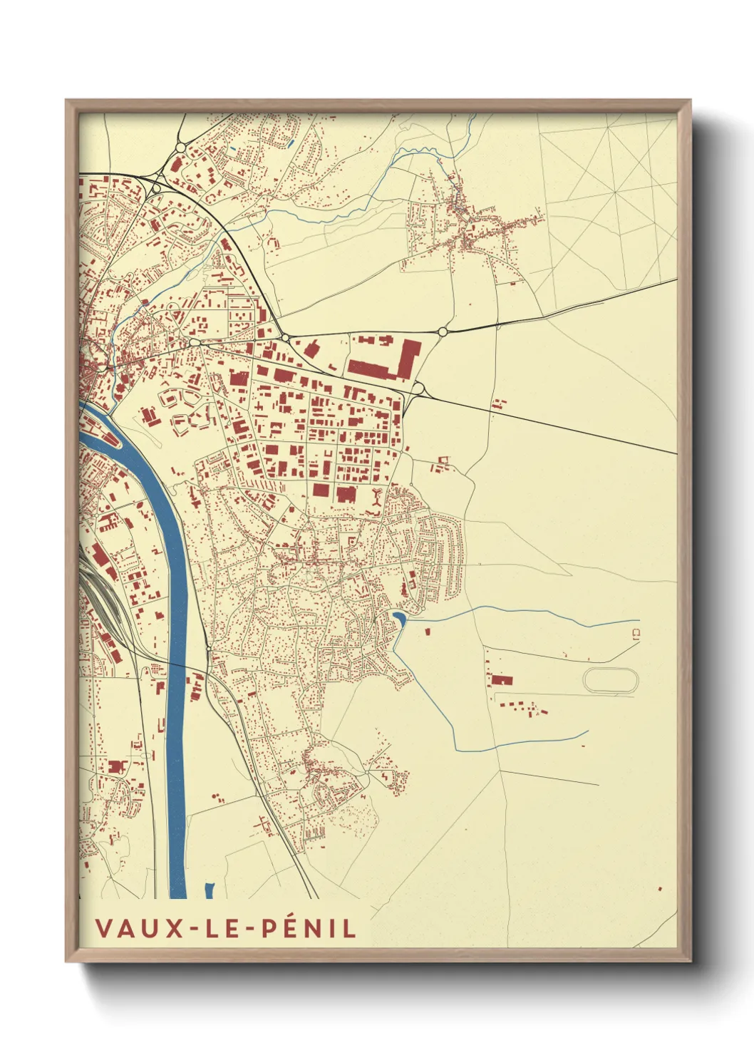 Un poster carteVaux-le-Pénil