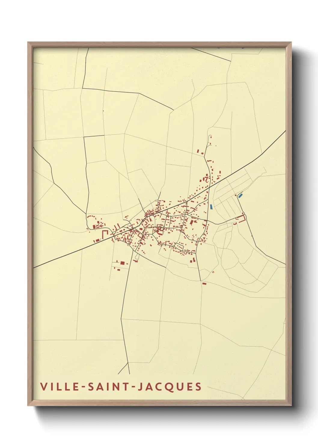 Un poster carteVille-Saint-Jacques