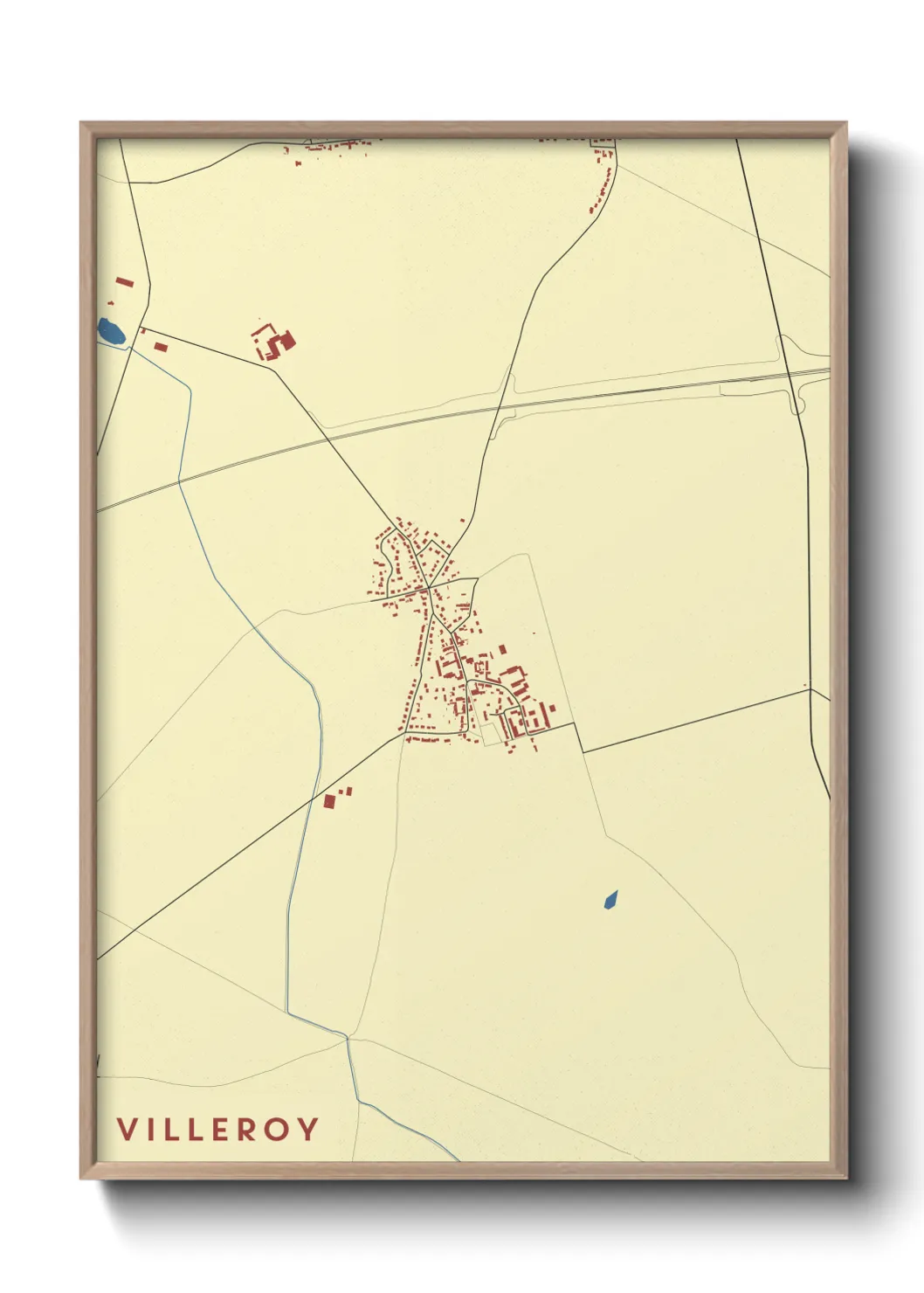 Une affiche de carte sur Villeroy