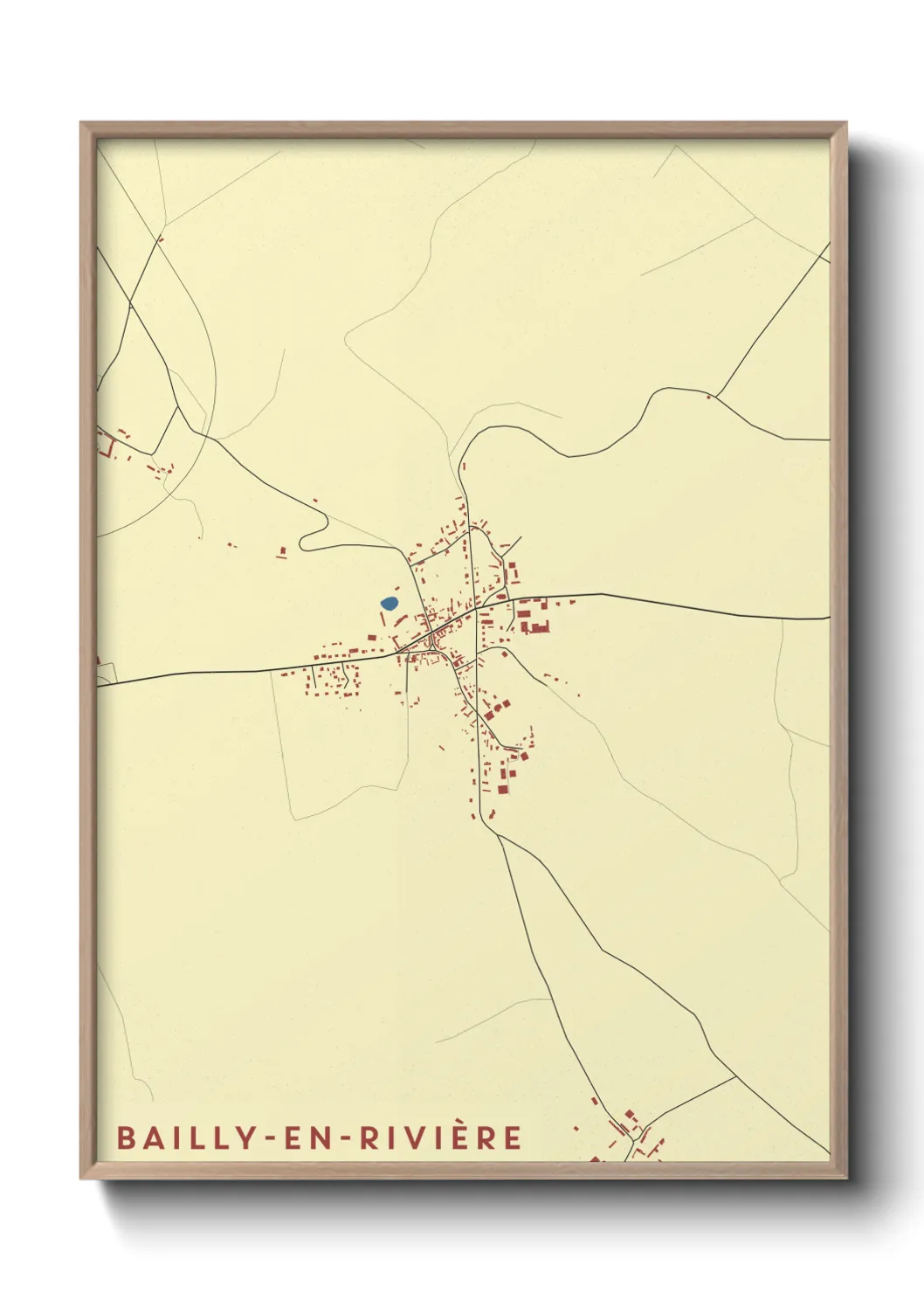 Un poster carteBailly-en-Rivière