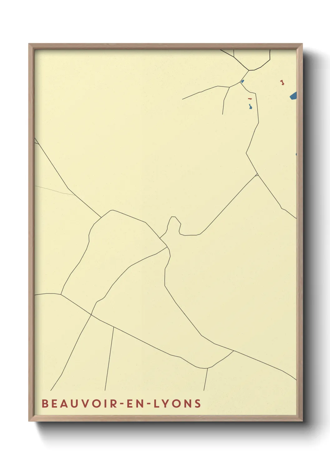 Un poster carteBeauvoir-en-Lyons