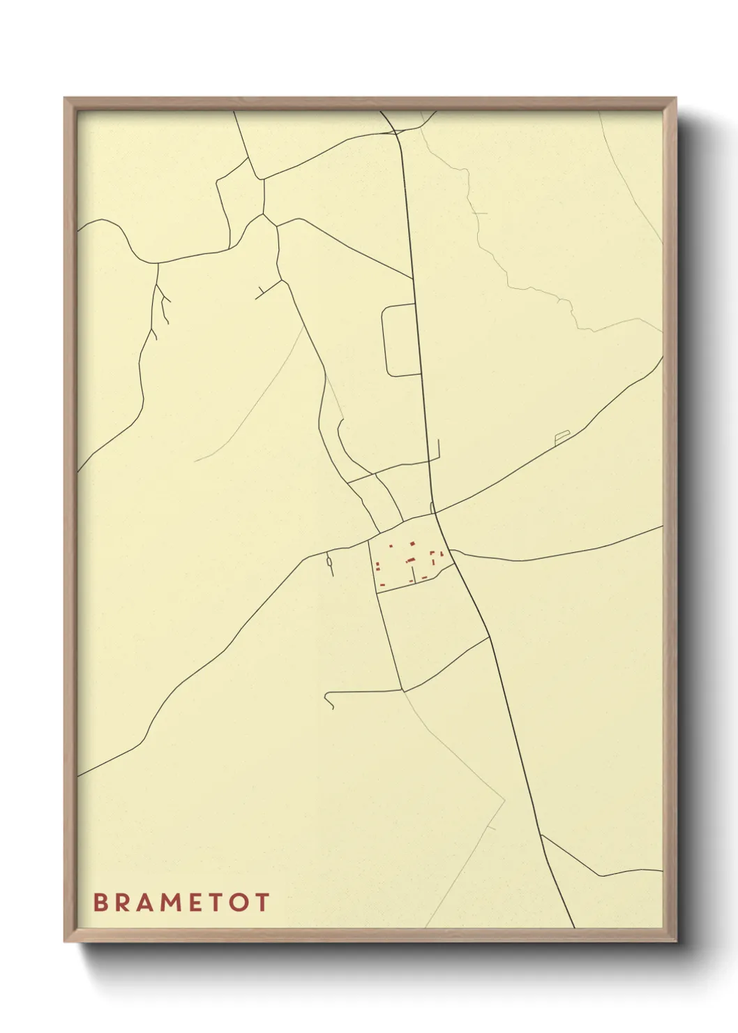 Une affiche de carte sur Brametot