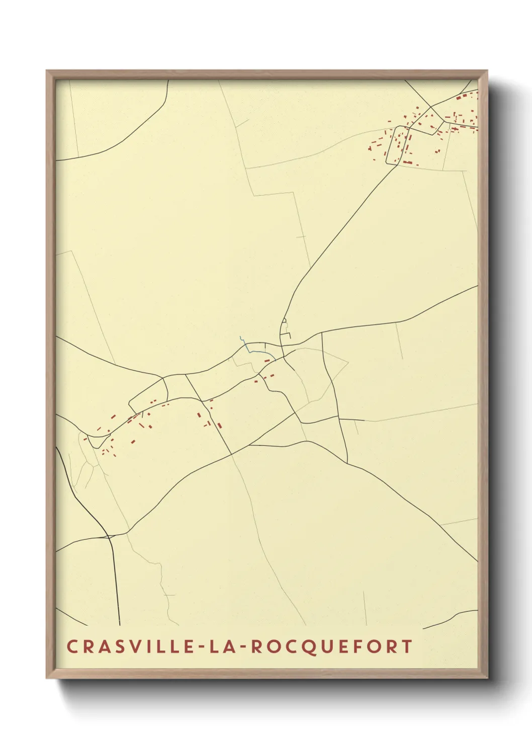 Un poster carteCrasville-la-Rocquefort