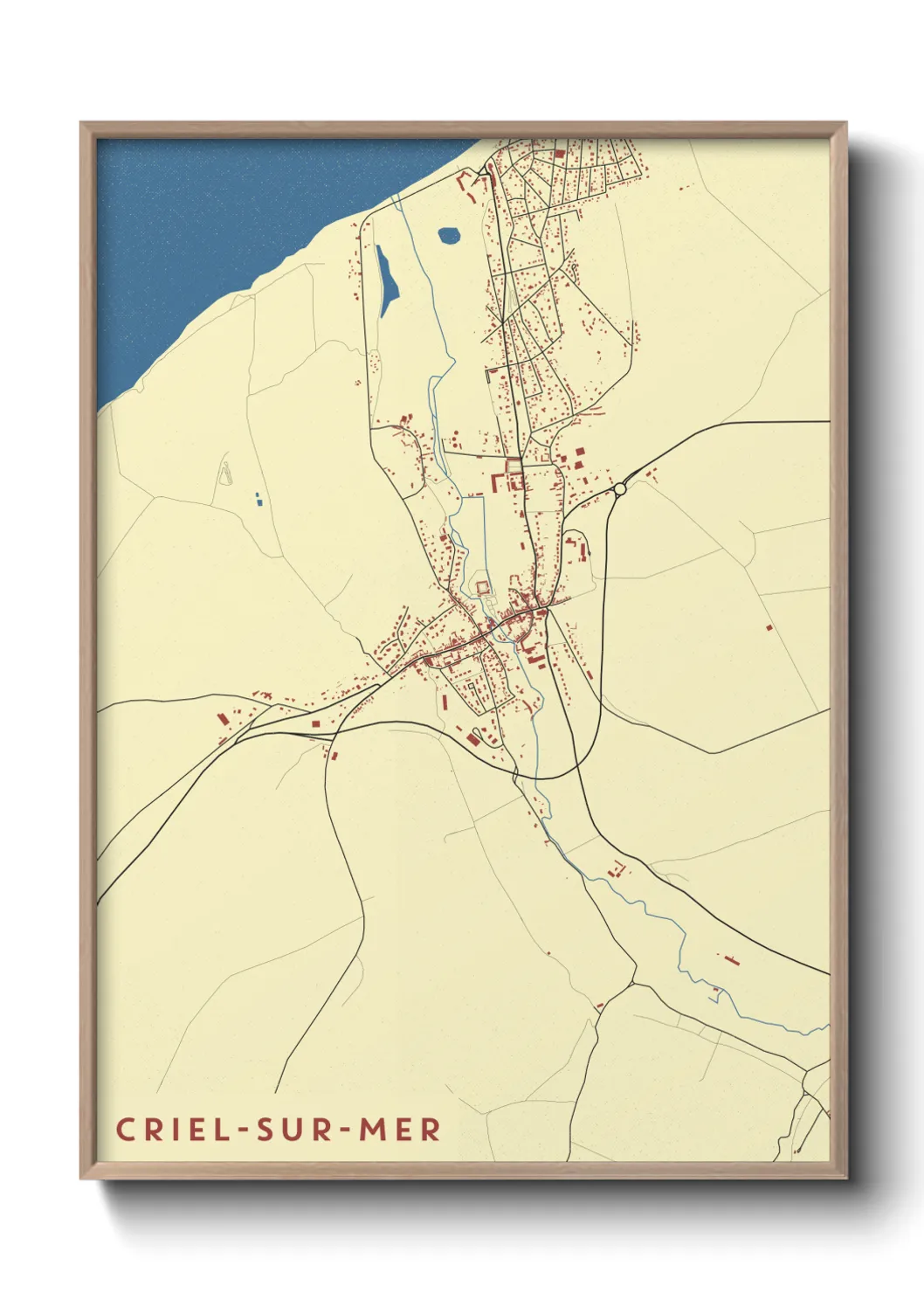 Un poster carteCriel-sur-Mer