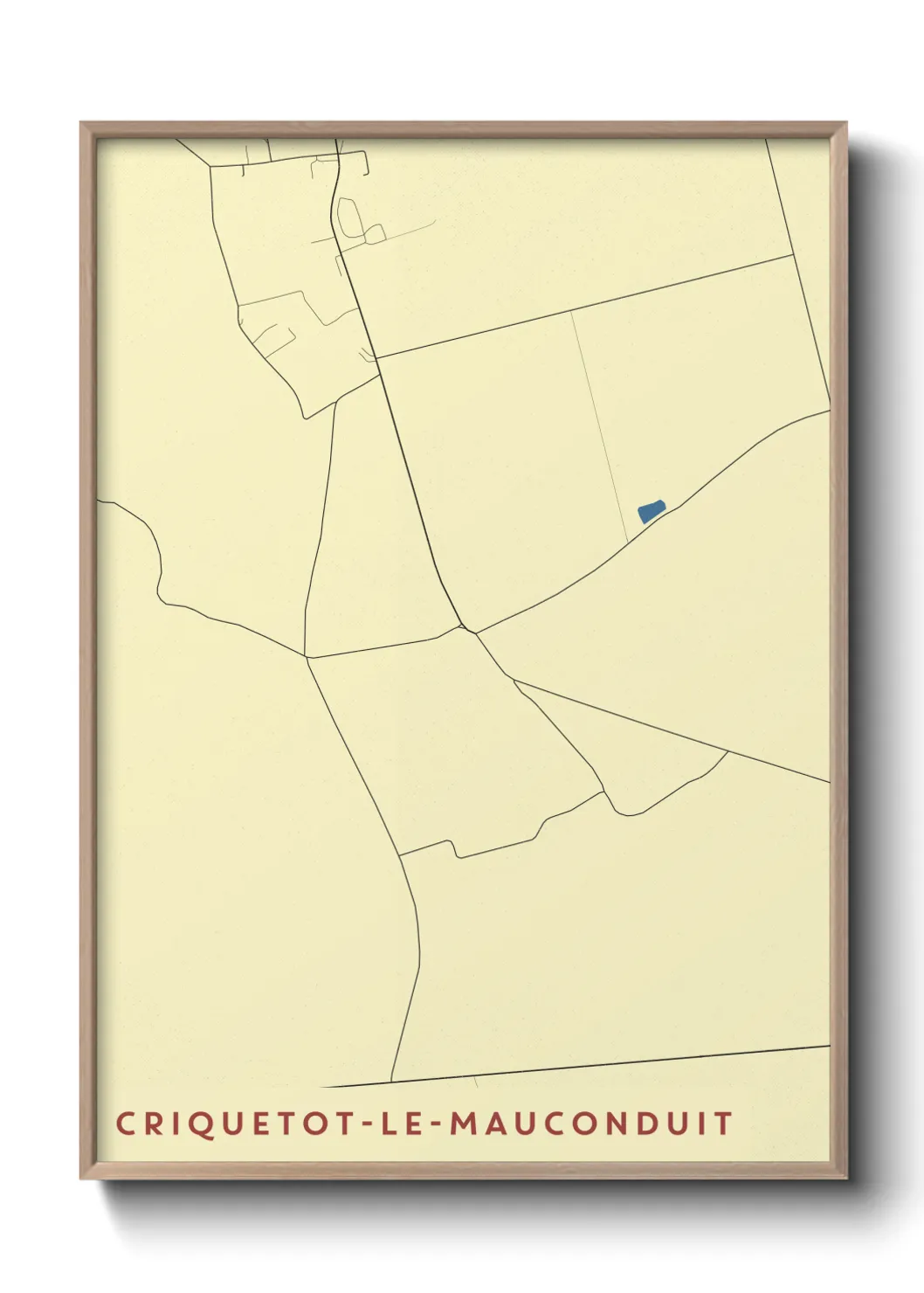 Un poster carteCriquetot-le-Mauconduit