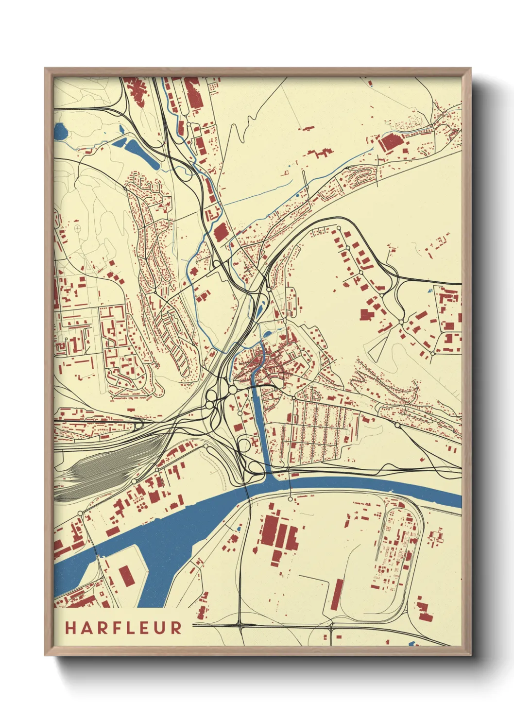 Un poster carteHarfleur