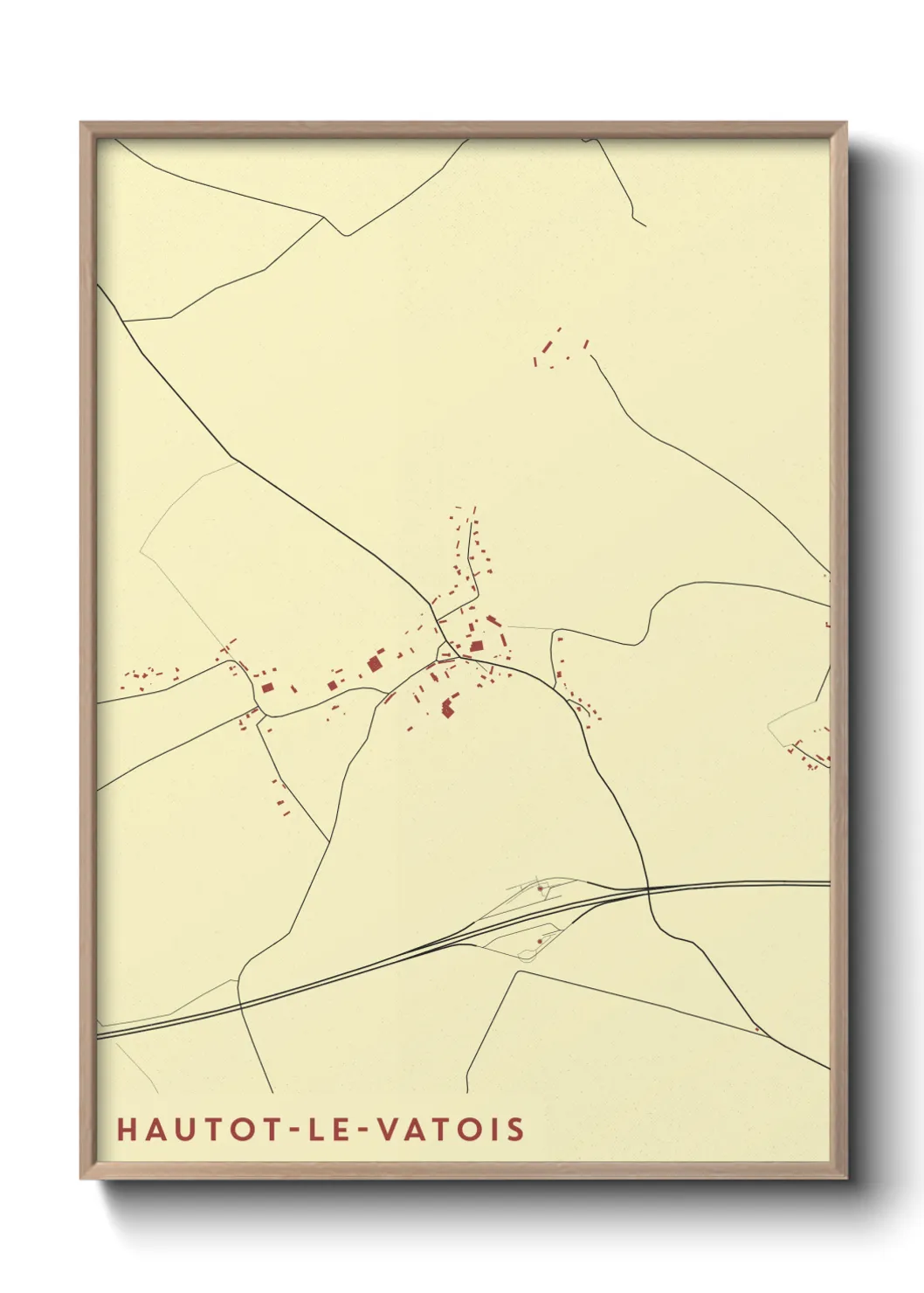 Un poster carteHautot-le-Vatois