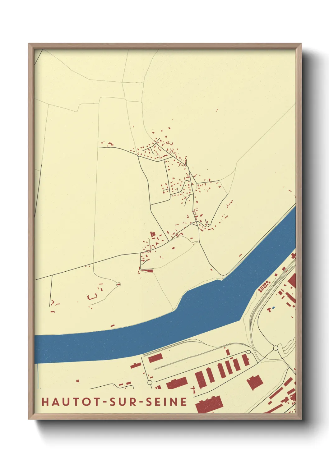 Un poster carteHautot-sur-Seine