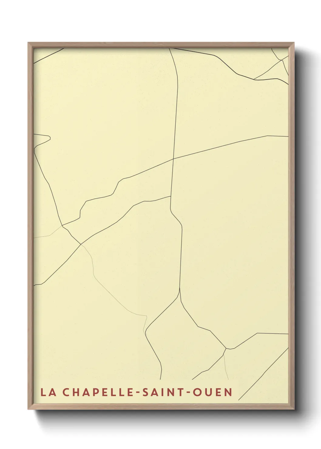 Un poster carteLa Chapelle-Saint-Ouen