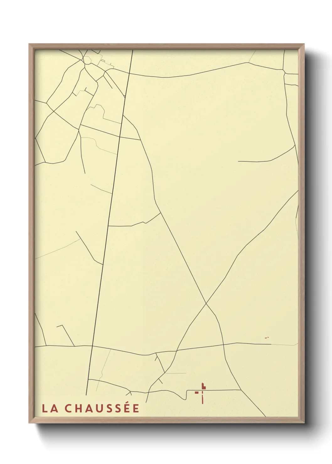 Une affiche de carte sur La Chaussée