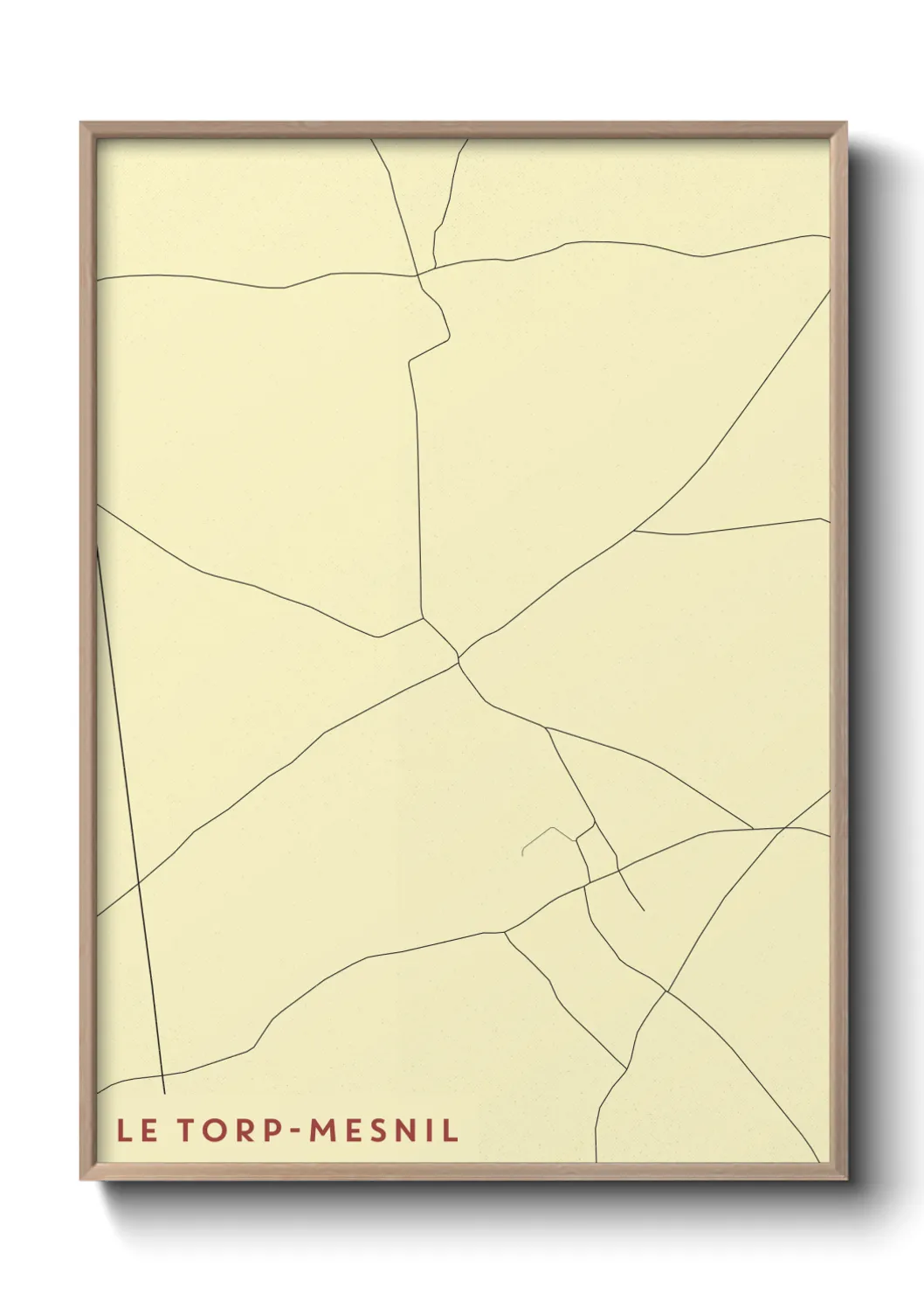 Une affiche de carte sur Le Torp-Mesnil