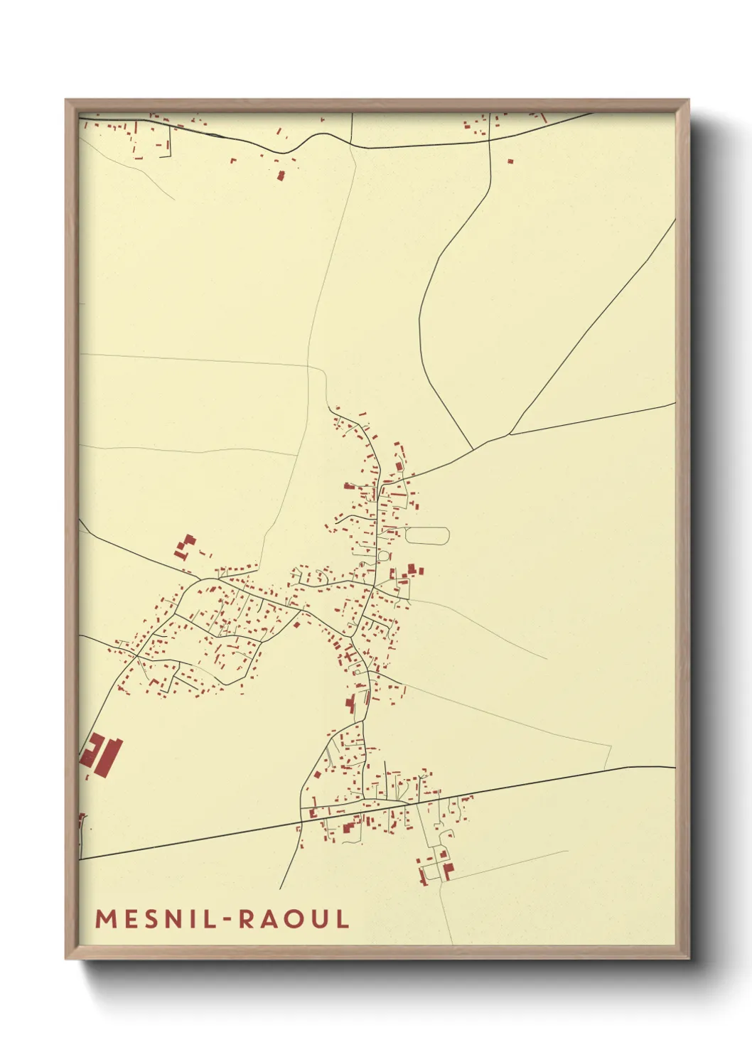 Un poster carteMesnil-Raoul