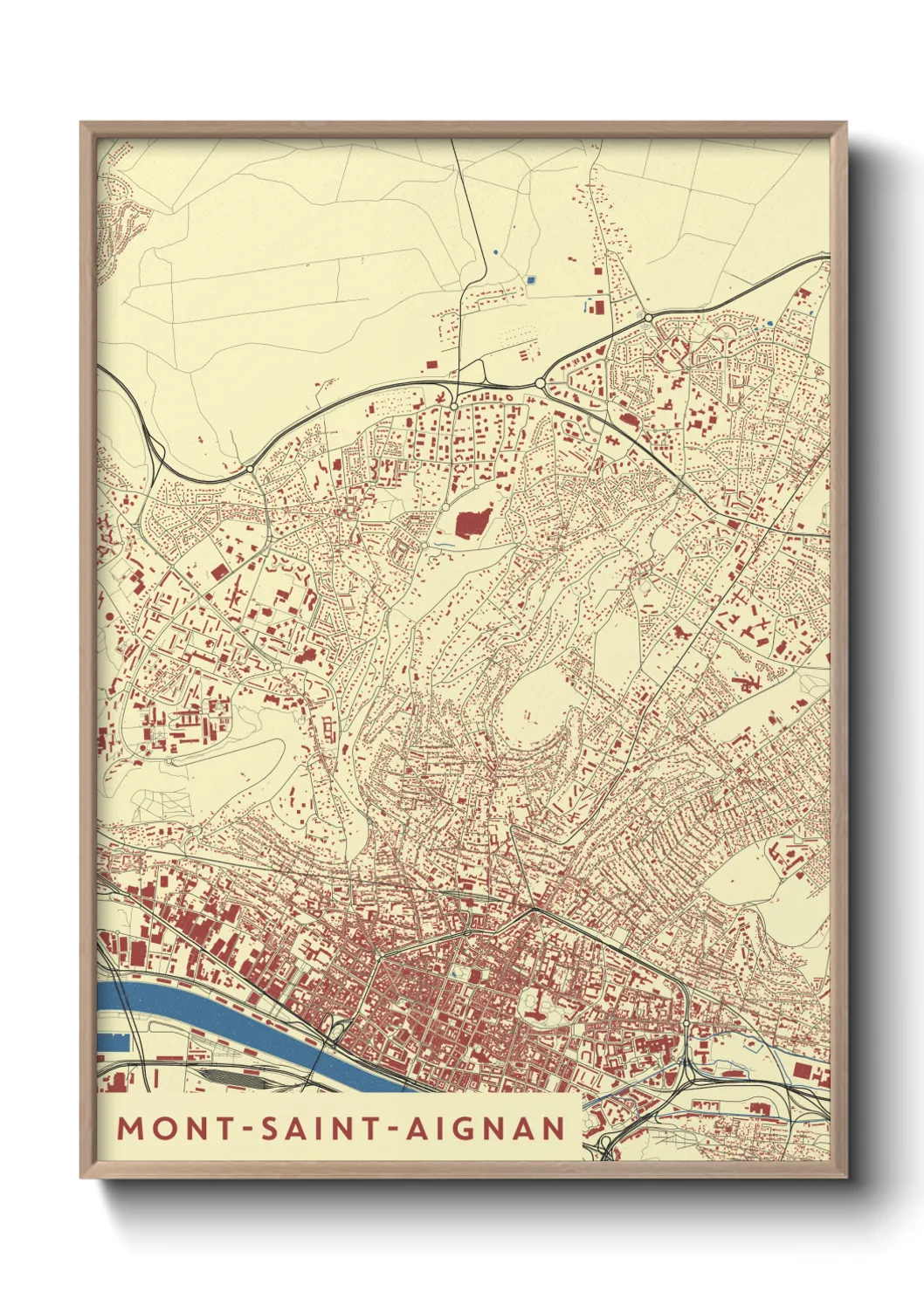 Un poster carteMont-Saint-Aignan