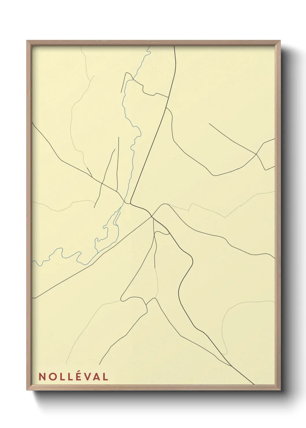 Une affiche de carte sur Nolléval