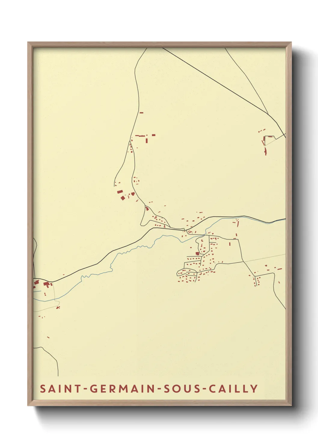 Un poster carteSaint-Germain-sous-Cailly