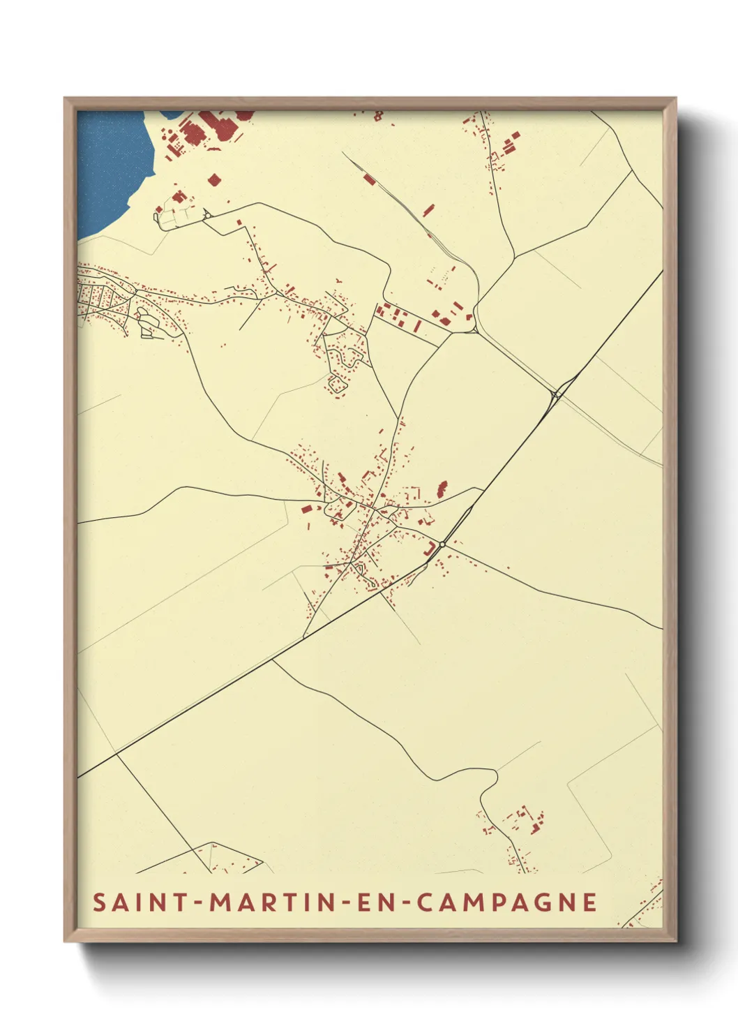 Un poster carteSaint-Martin-en-Campagne