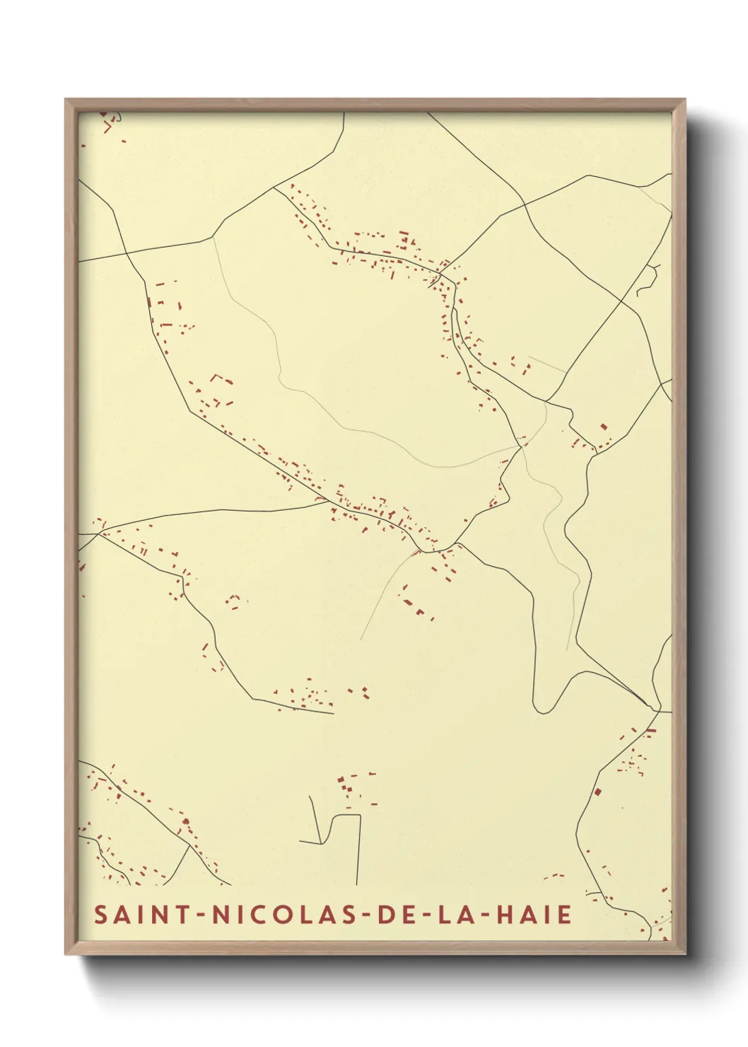 Un poster carteSaint-Nicolas-de-la-Haie
