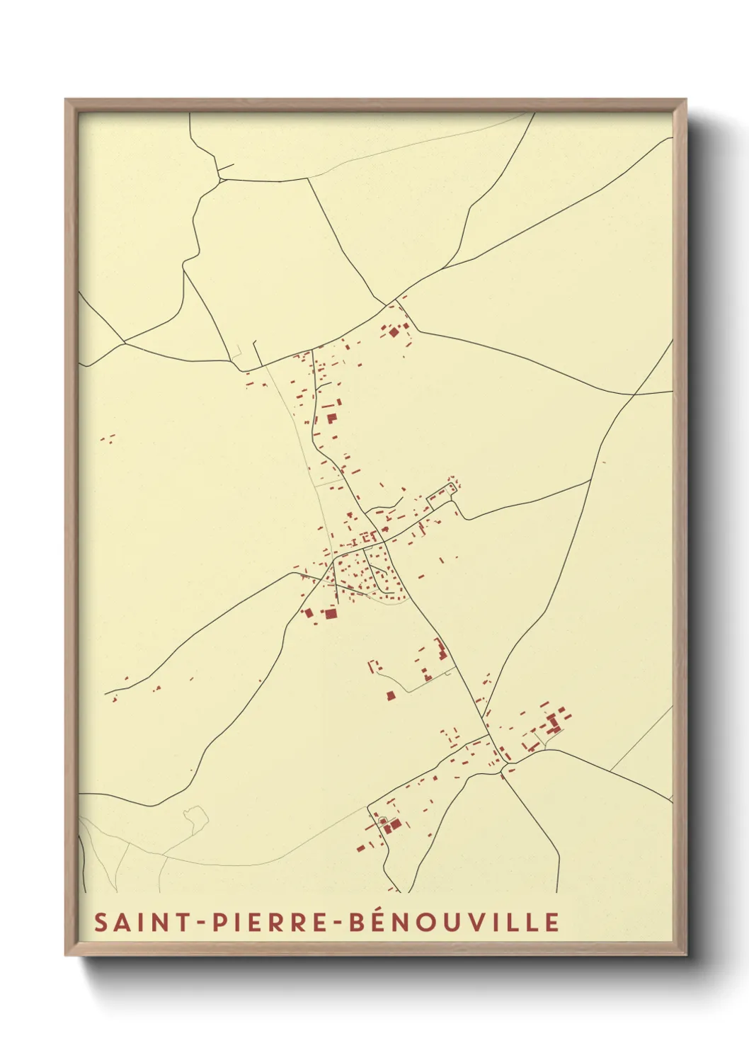 Un poster carteSaint-Pierre-Bénouville