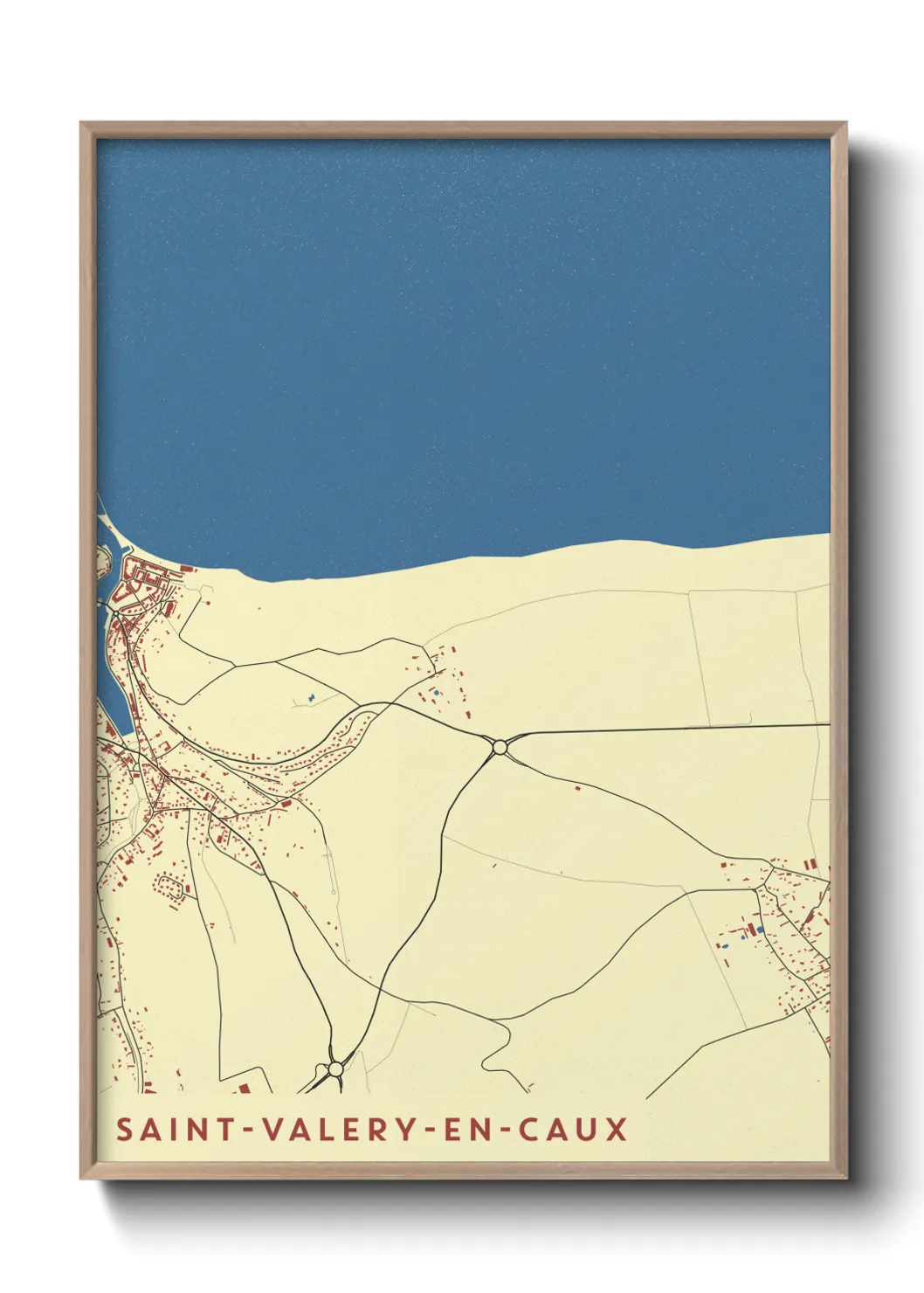 Un poster carteSaint-Valery-en-Caux