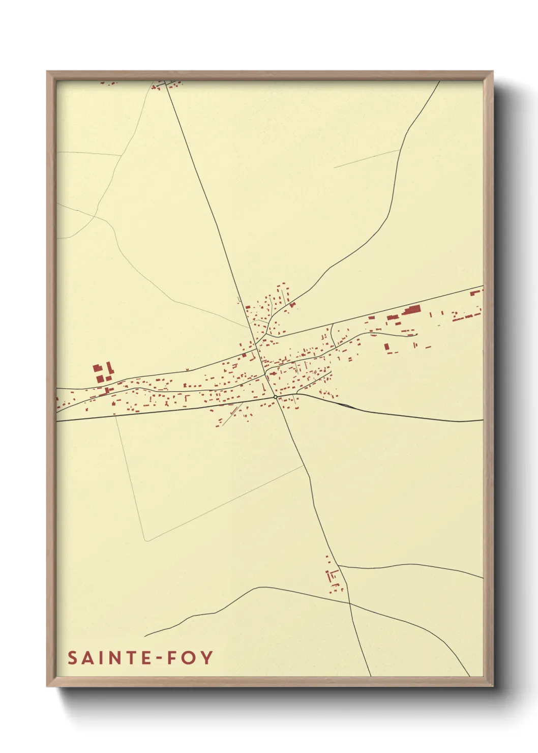 Un poster carteSainte-Foy