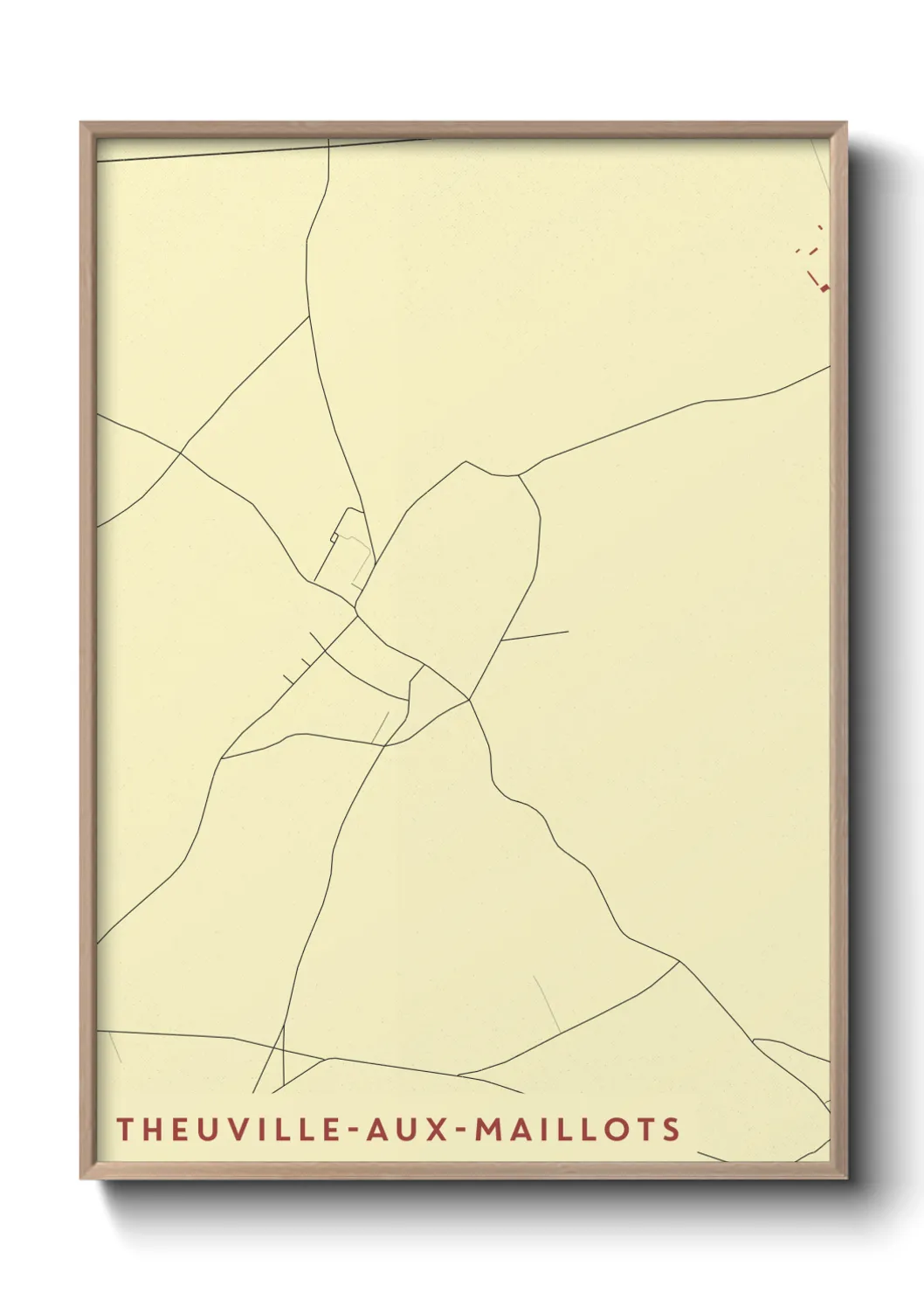 Un poster carteTheuville-aux-Maillots