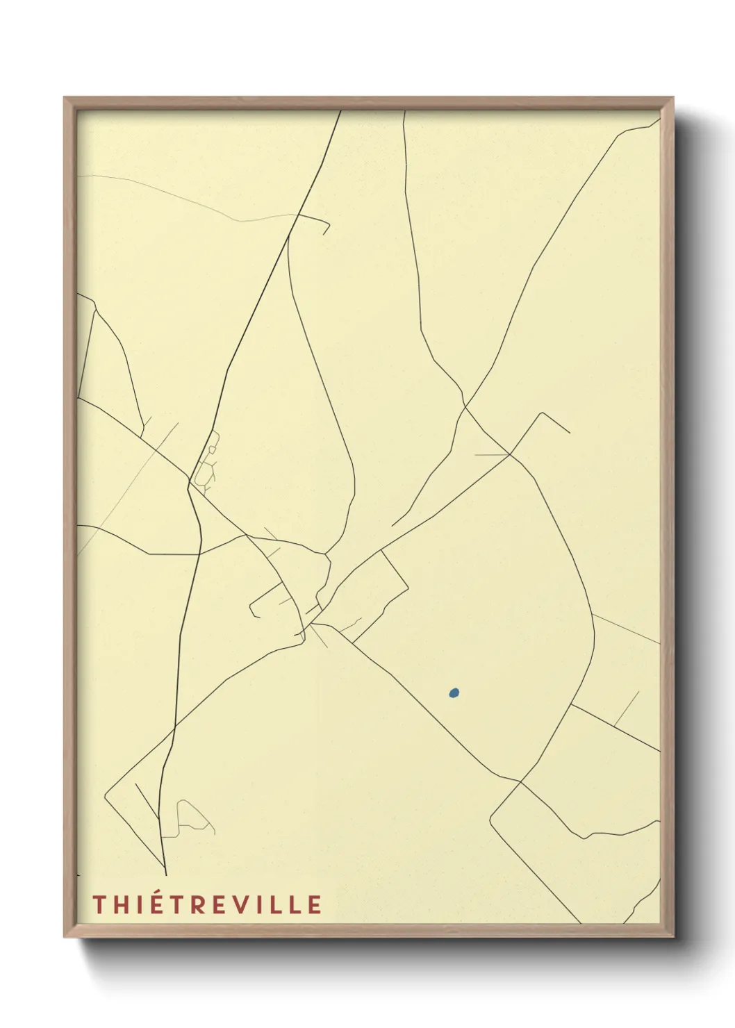 Une affiche de carte sur Thiétreville