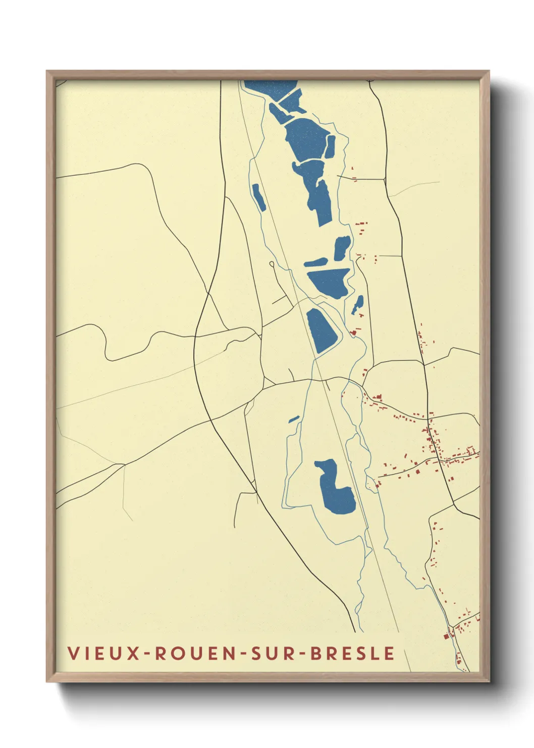 Un poster carteVieux-Rouen-sur-Bresle