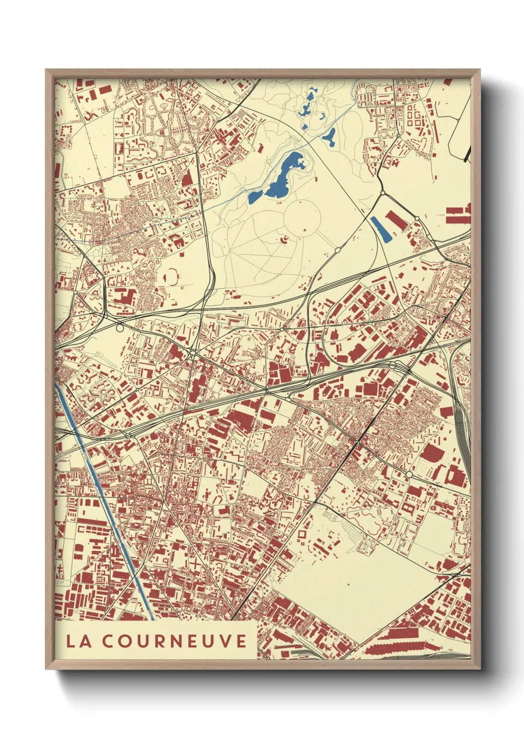 Un poster carteLa Courneuve