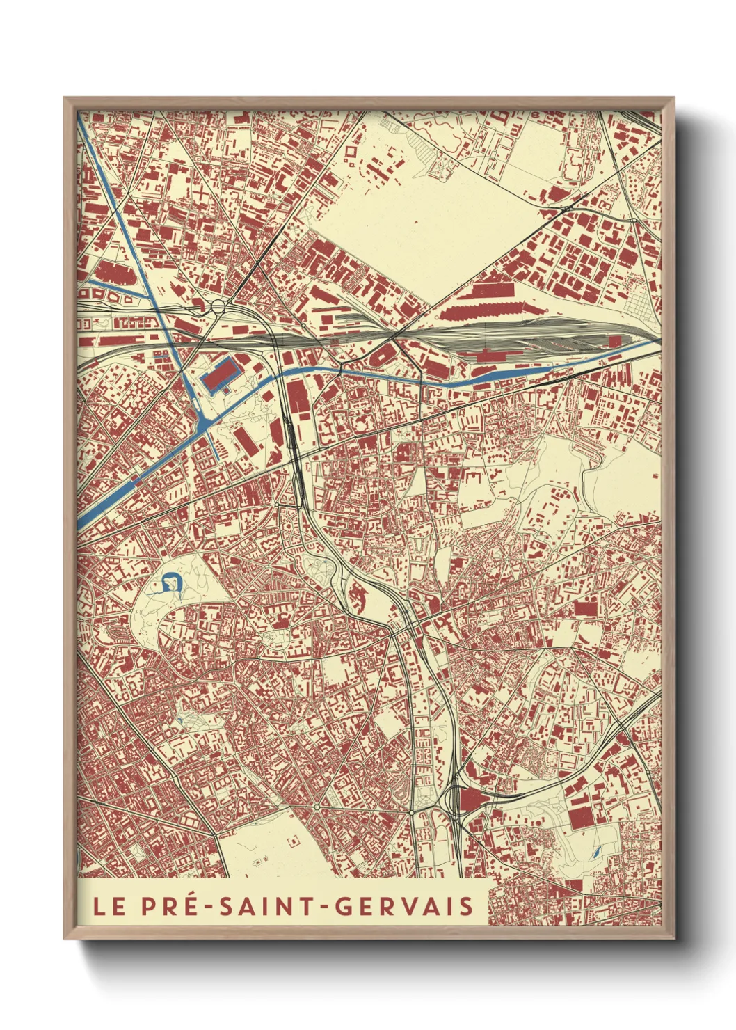 Un poster carteLe Pré-Saint-Gervais
