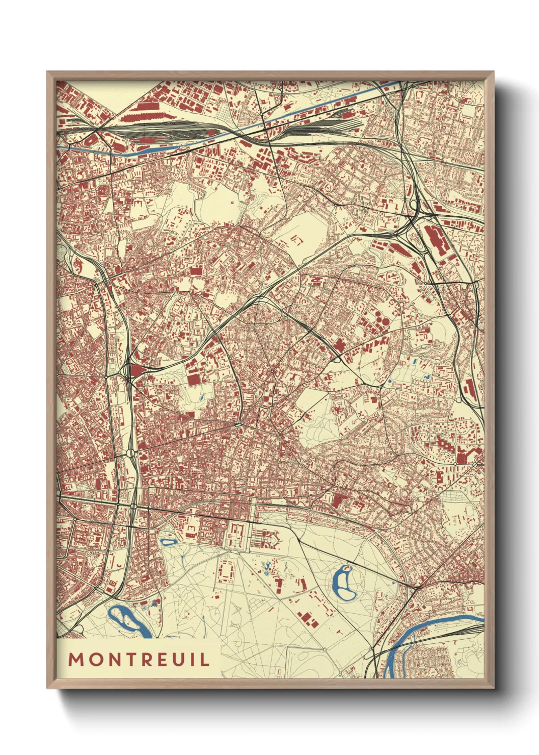 Un poster carteMontreuil