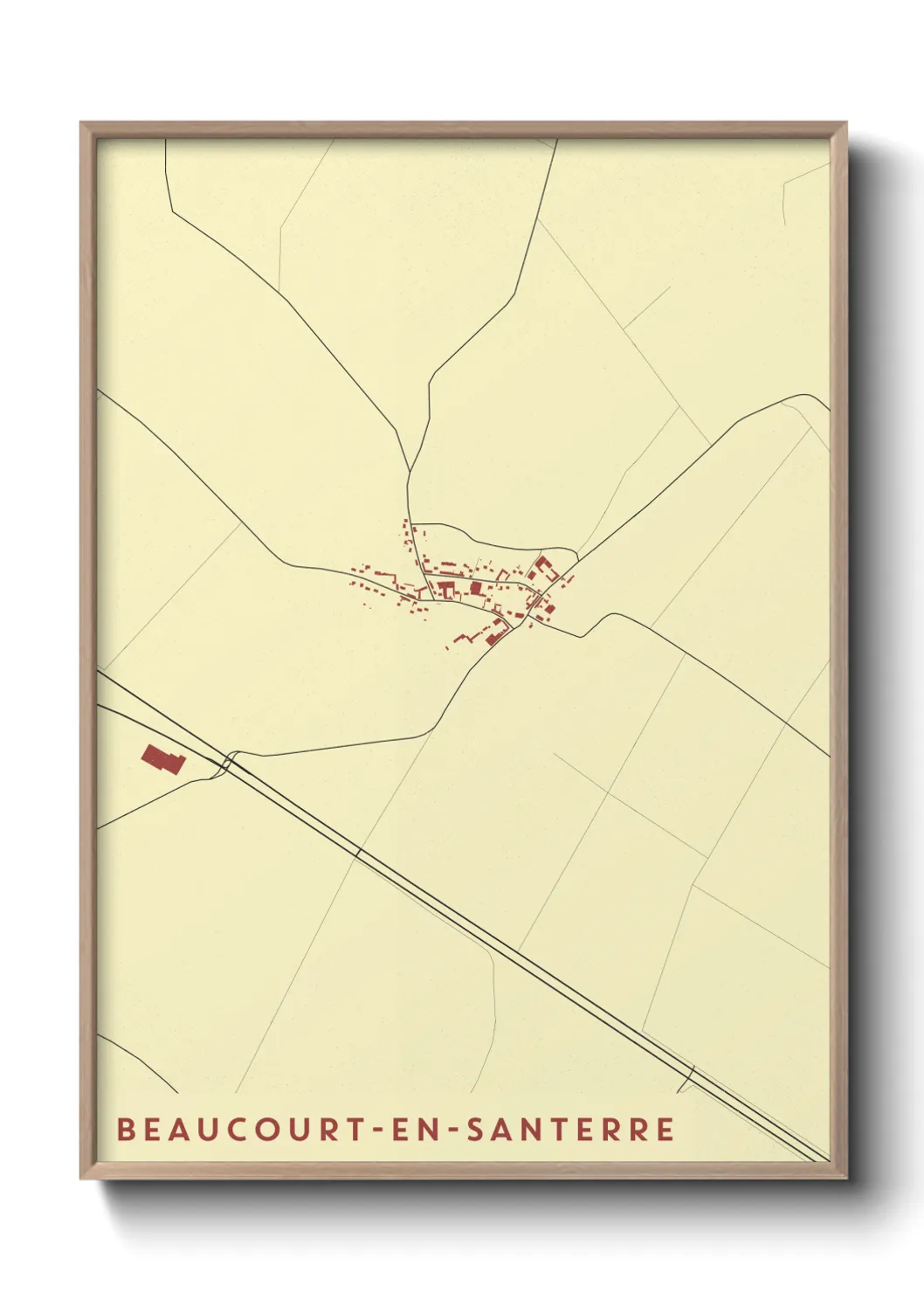 Un poster carteBeaucourt-en-Santerre