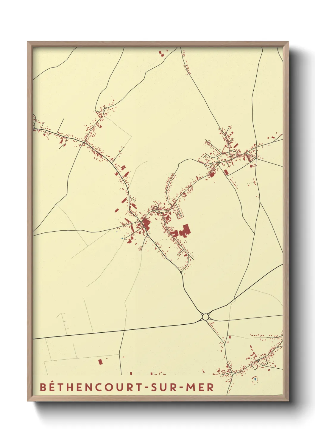 Un poster carteBéthencourt-sur-Mer