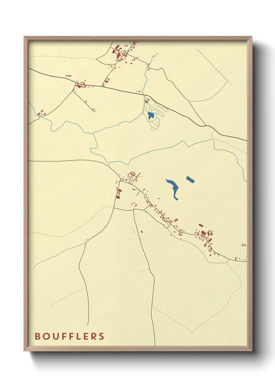 Une affiche de carte sur Boufflers