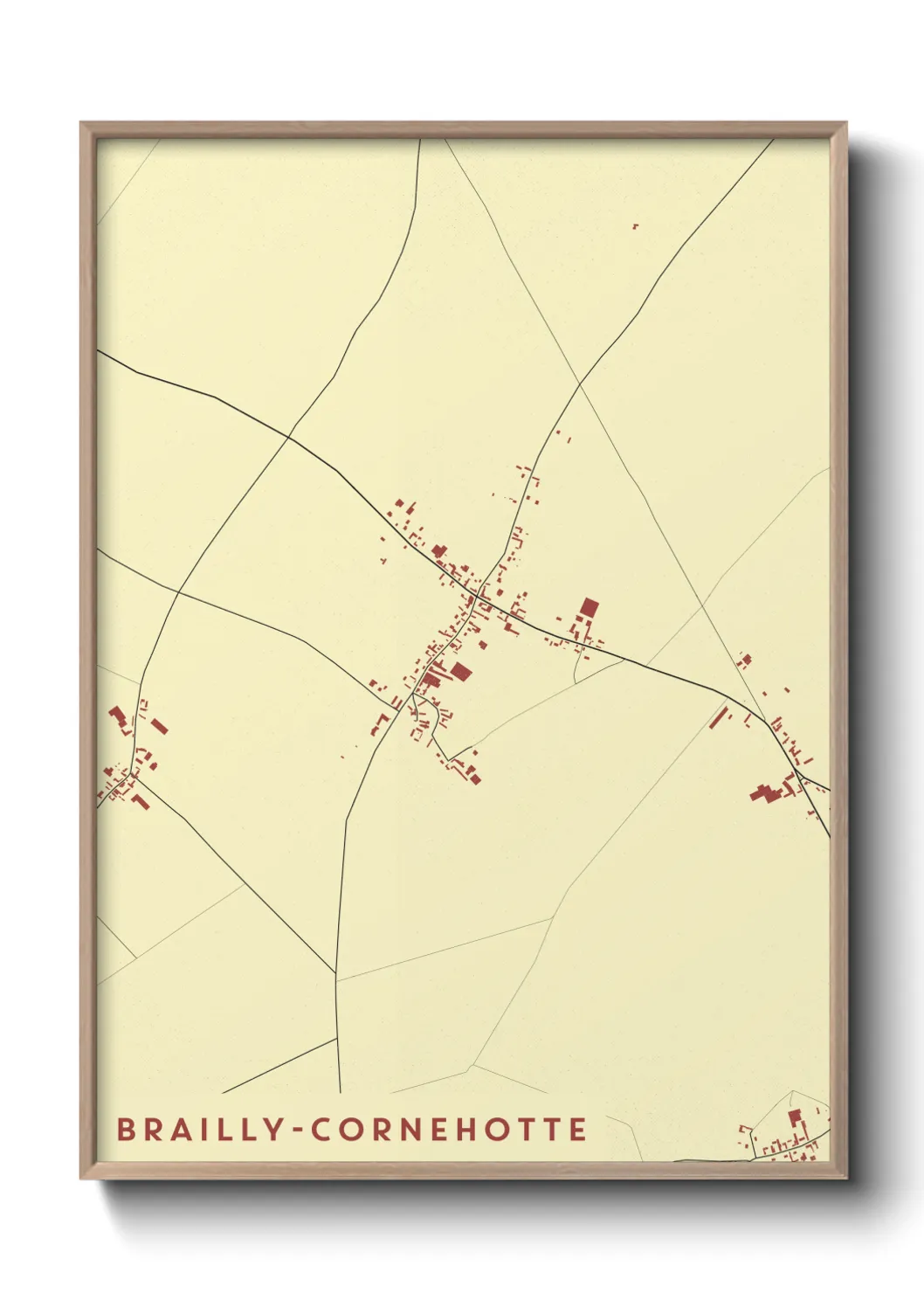 Un poster carteBrailly-Cornehotte